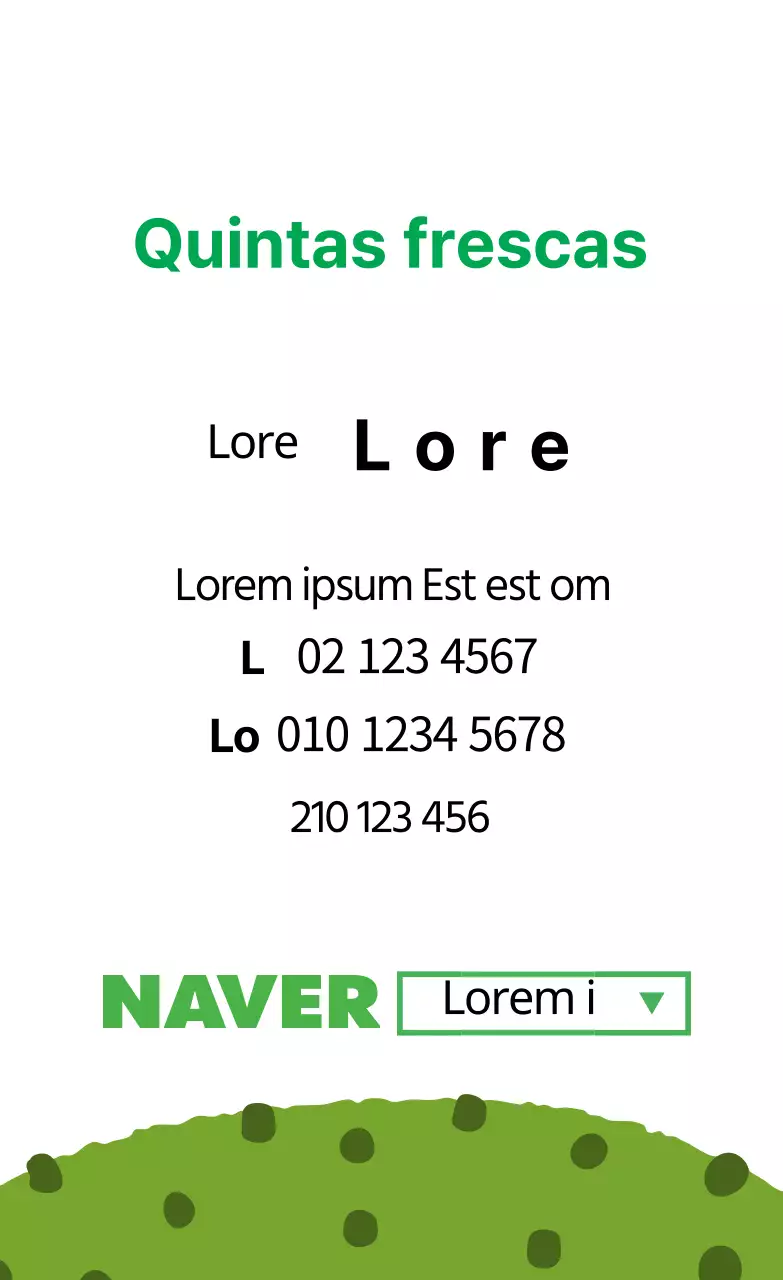 Ilustração verde de um rótulo de uma quinta de produtos agrícolas