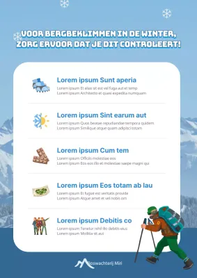 Blue's in-post winterwandeltips in de bergen