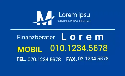 blaues Logo einfaches Unternehmen