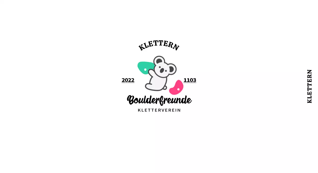 Ein einfacher und niedlicher Kletterclub mit bunten Farben und Koalas