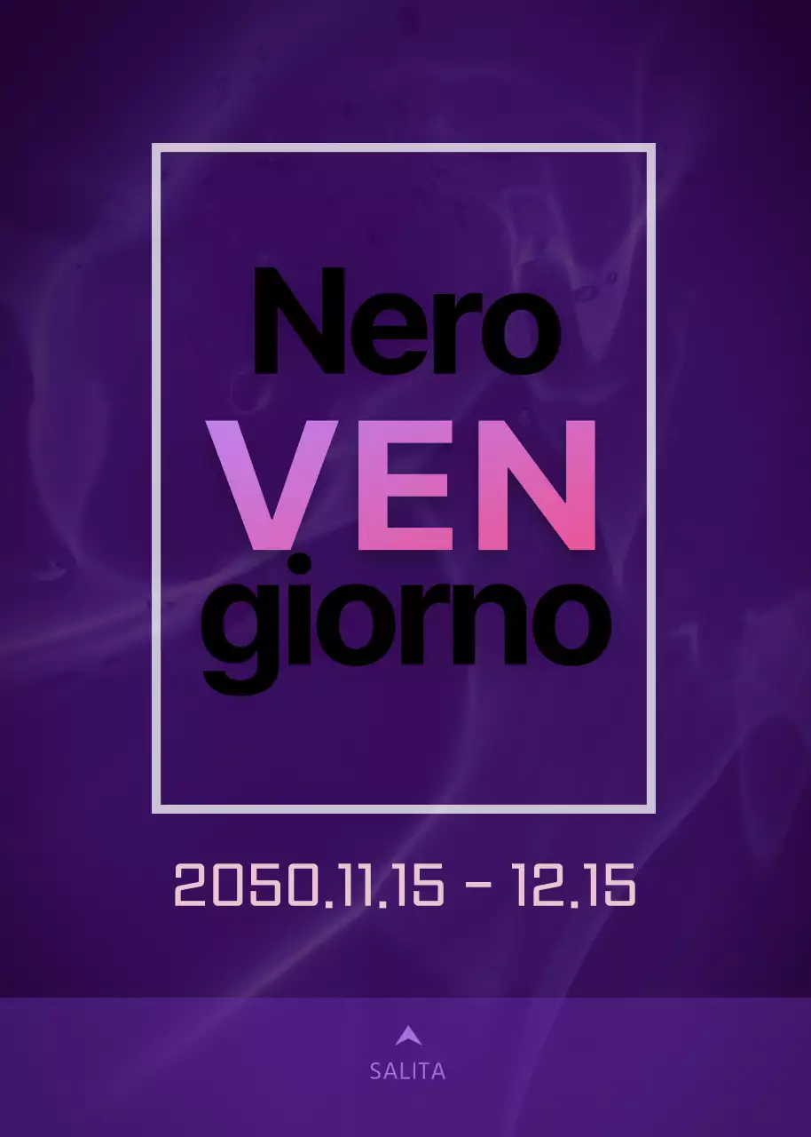 Black Friday pop-up a forma di piazza nera e viola