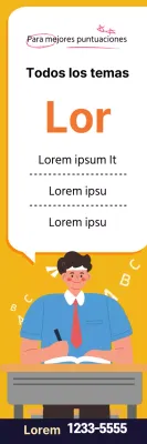 Amarillo ilustración linda escuela conferencia anuncio