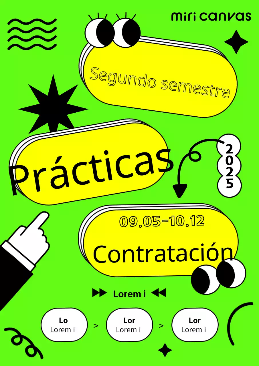 Prácticas de verano en Geometric Concepts en verde lima