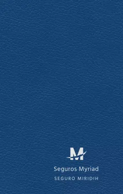 Agenda de empresa con el logotipo de la compañía de seguros