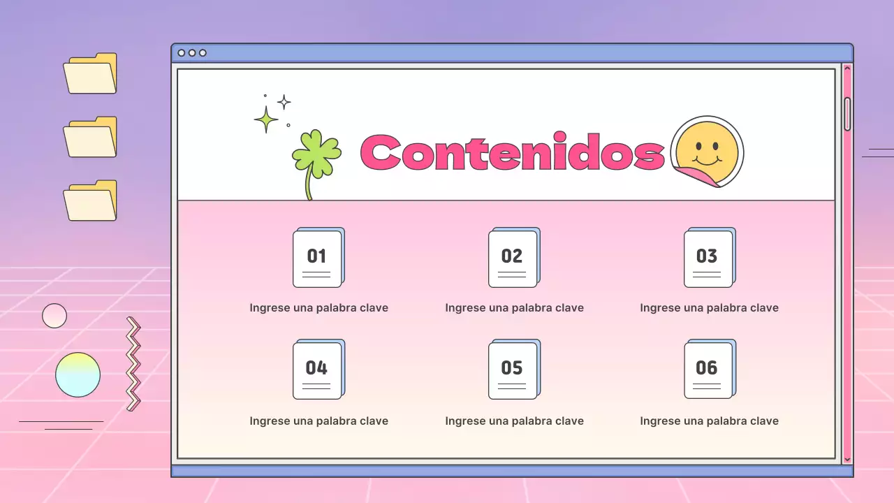 Un perfil de empresa kitsch con degradados rosas