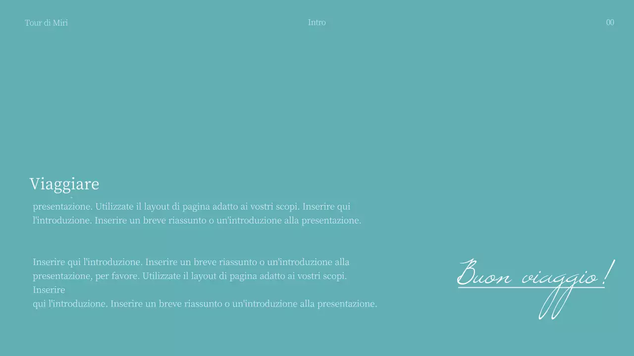 Presentazioni di viaggio