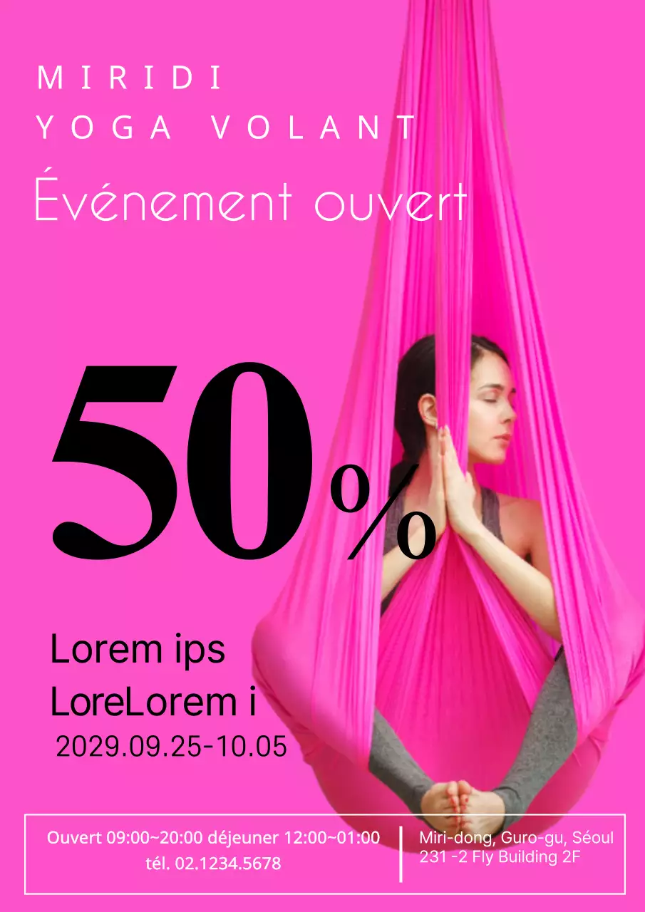 Remise de prix à l'école avec des photos de yoga roses et volantes