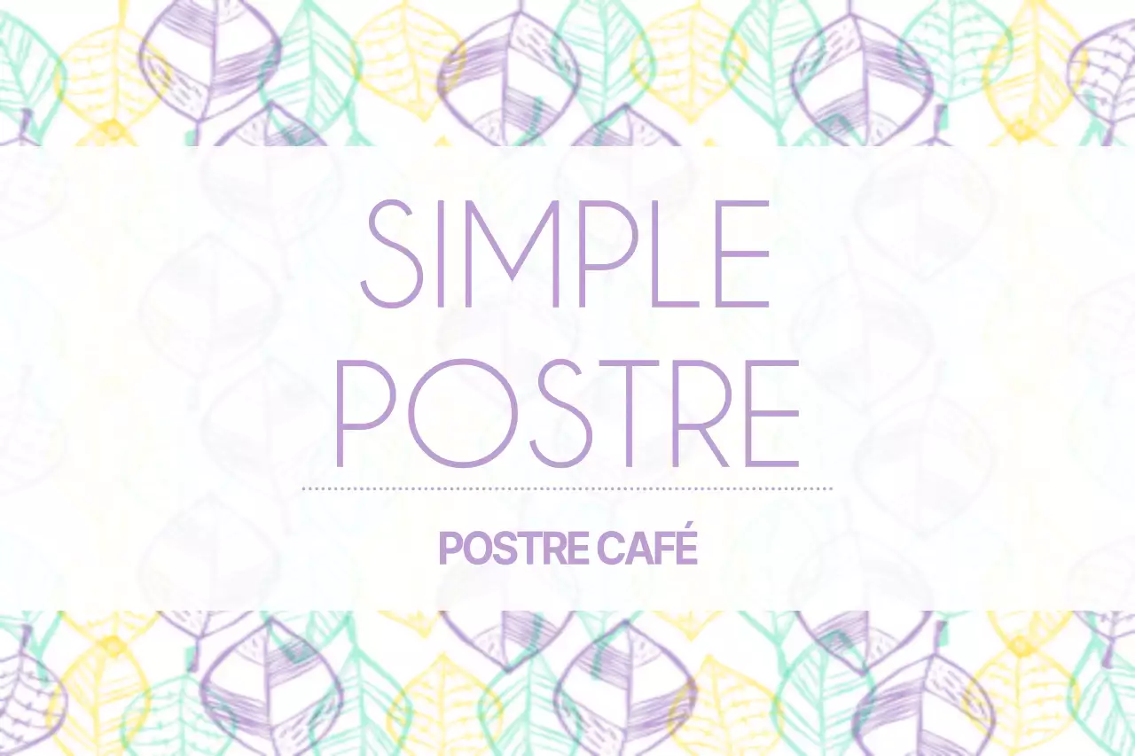 POSTRE SENCILLO