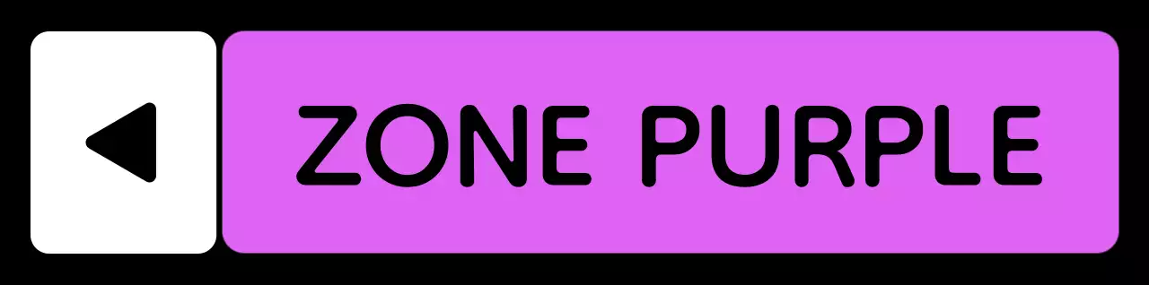 Un guide de zone simple avec un texte de localisation vert bleu violet et une géométrie triangulaire carrée.