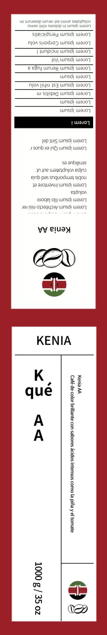 Papel de regalo de granos de café rojos