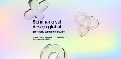 Un seminario dal design colorato, semplice e moderno
