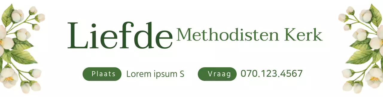 wit groen bloem illustratie illustratie kerk promotie