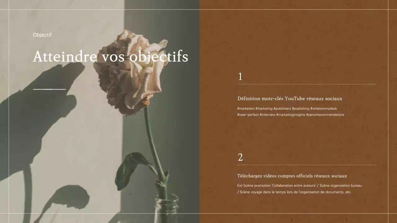 Album Scrapbooking Concept Film Proposal en Beige Brown