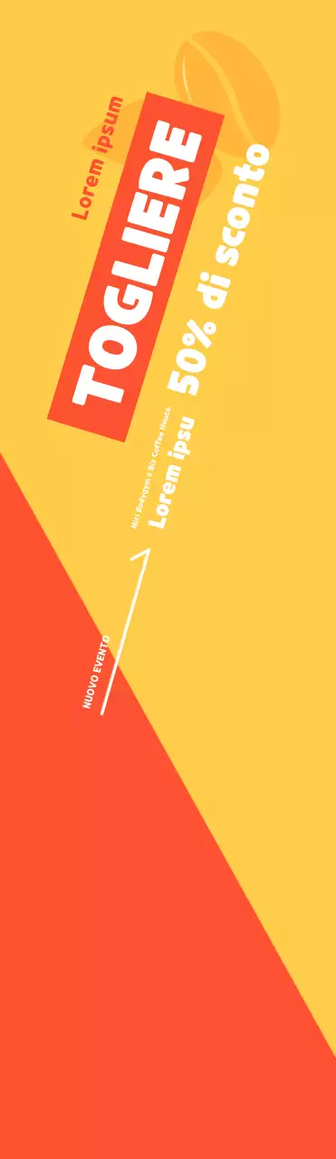 Striscione promozionale per un'allegra palestra-caffè