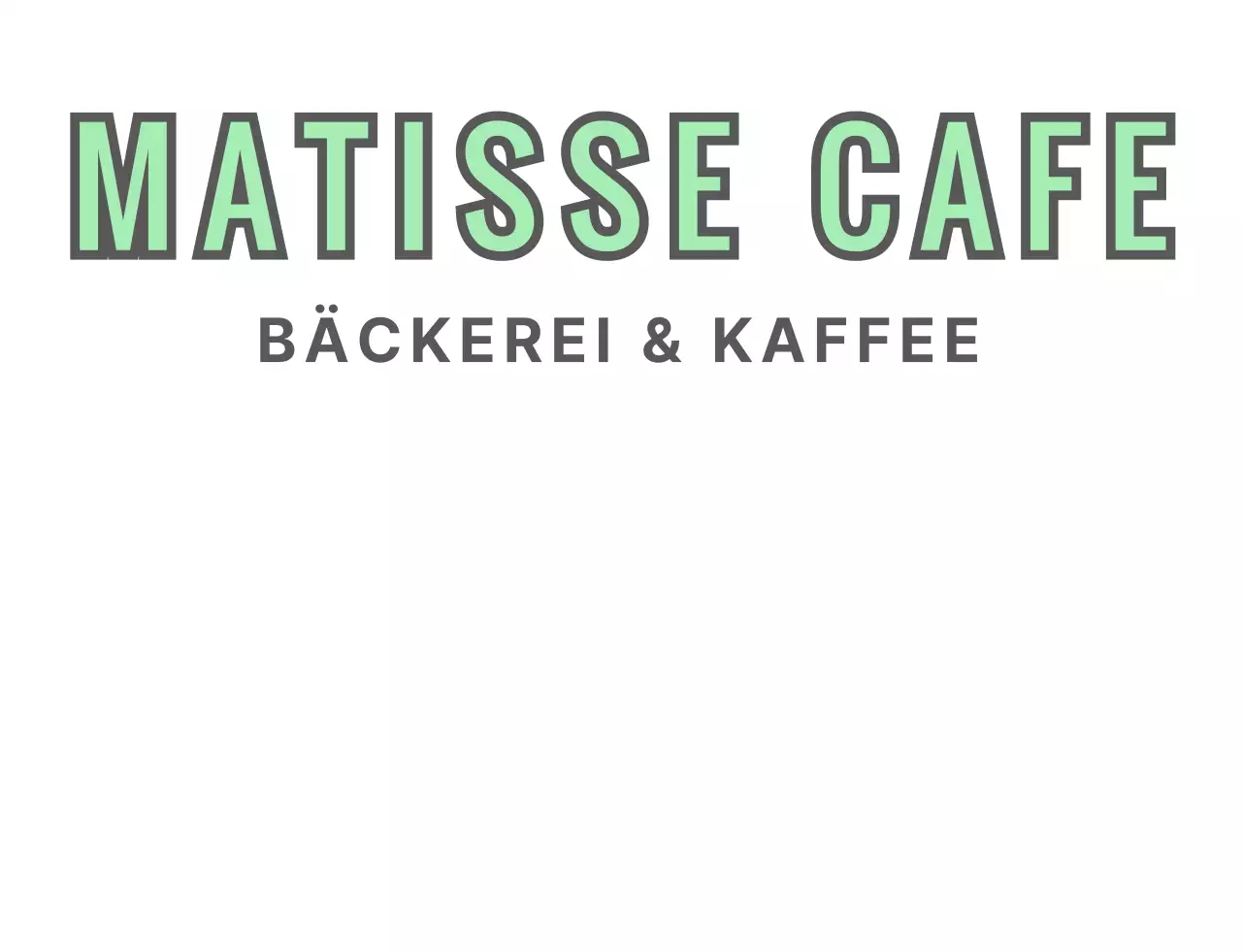 Ein mintgraues, gefühlvoll gezeichnetes Café