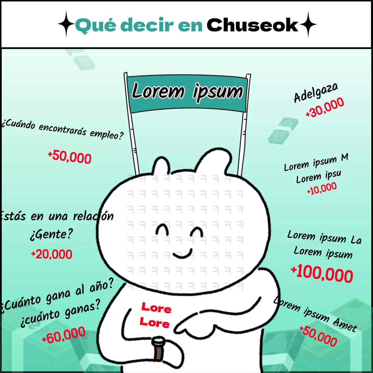 Qué decir a Chuseok, la botella de vino color menta