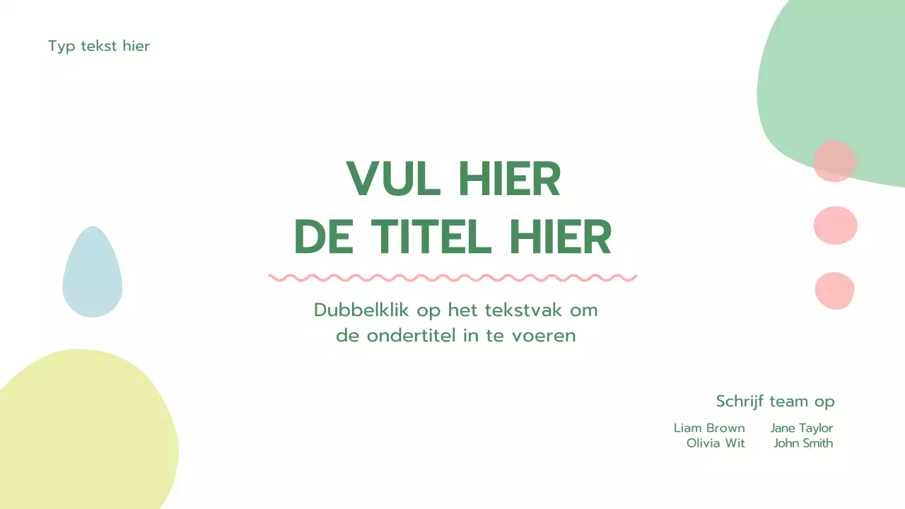 Een frisse, groene, afgeronde psychologiepresentatie