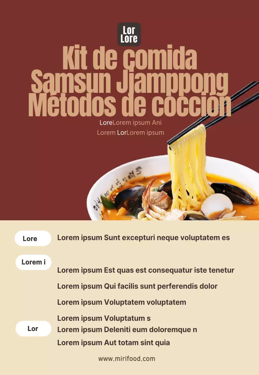 Fotografía de Alimentos Intensa Comida China Kit Receta Pastel de Arroz Memo