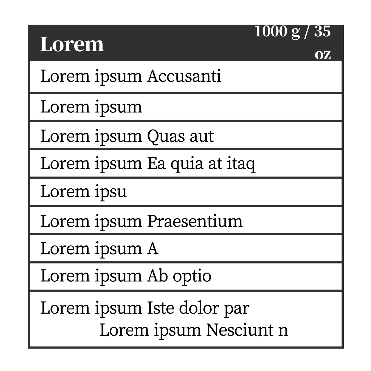 Negro café limpio detalles