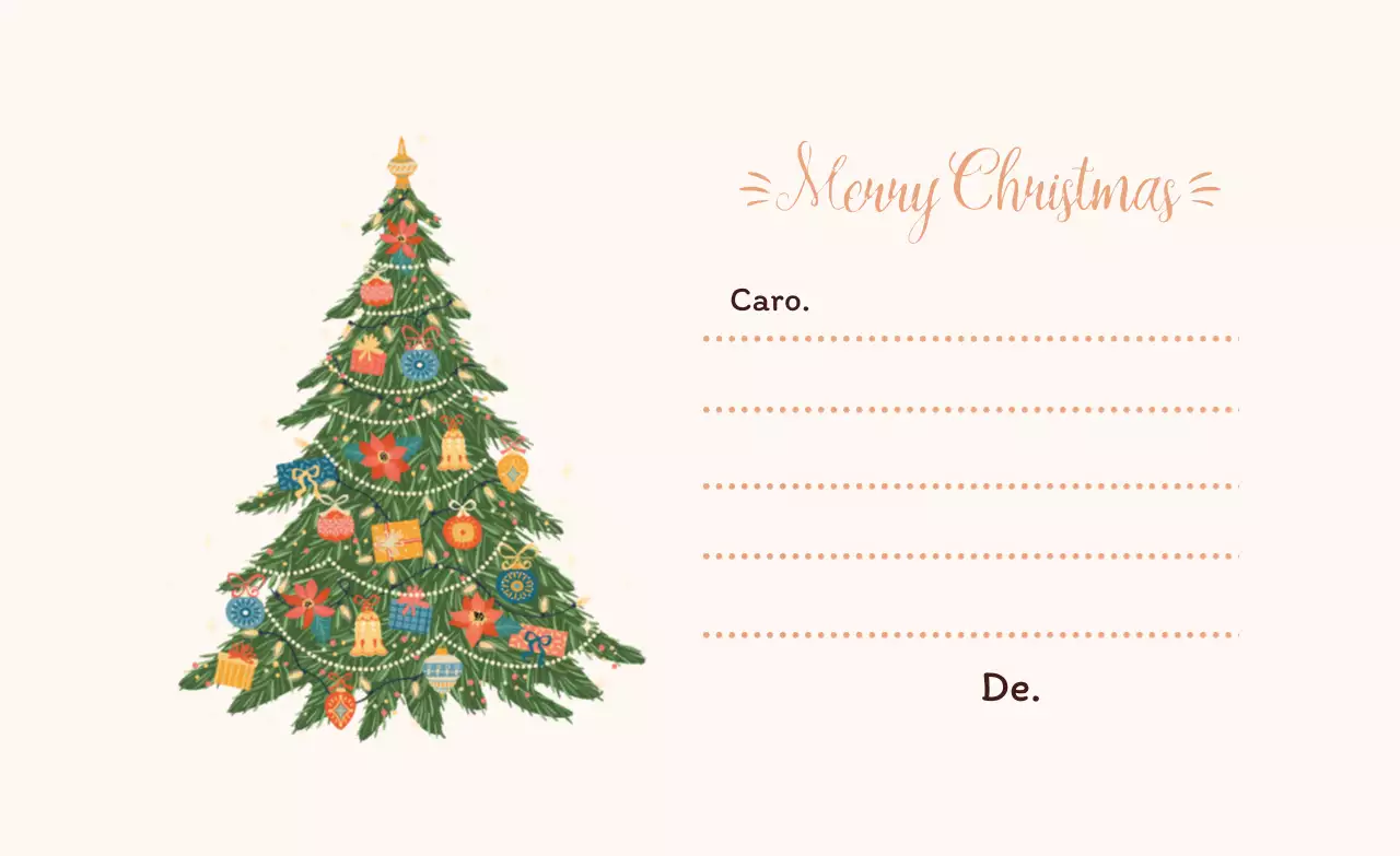 Postal de Natal ilustrado branco