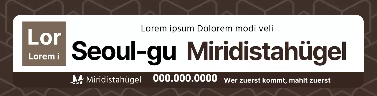 Braun Saubere FormenGemusterte Immobilienförderung