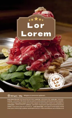 brun photohighlight food bulgogi hotpot label