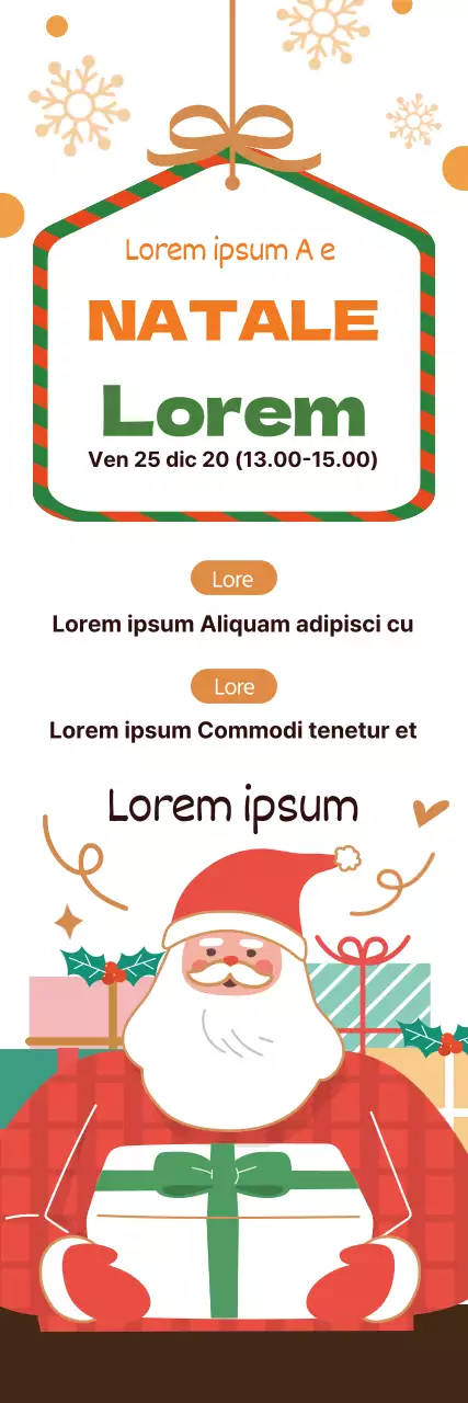 Illustrazione rossa Promozione natalizia della chiesa