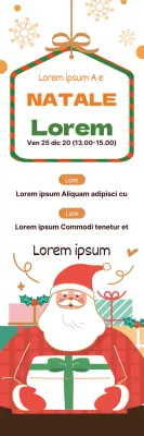 Illustrazione rossa Promozione natalizia della chiesa