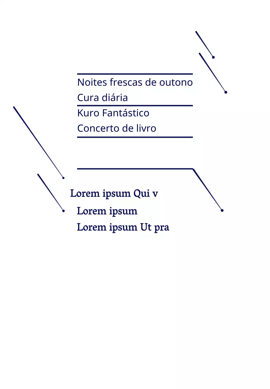 Livro de estilo de ilustração de estrela simples azul-marinho Anúncio de informação de concerto