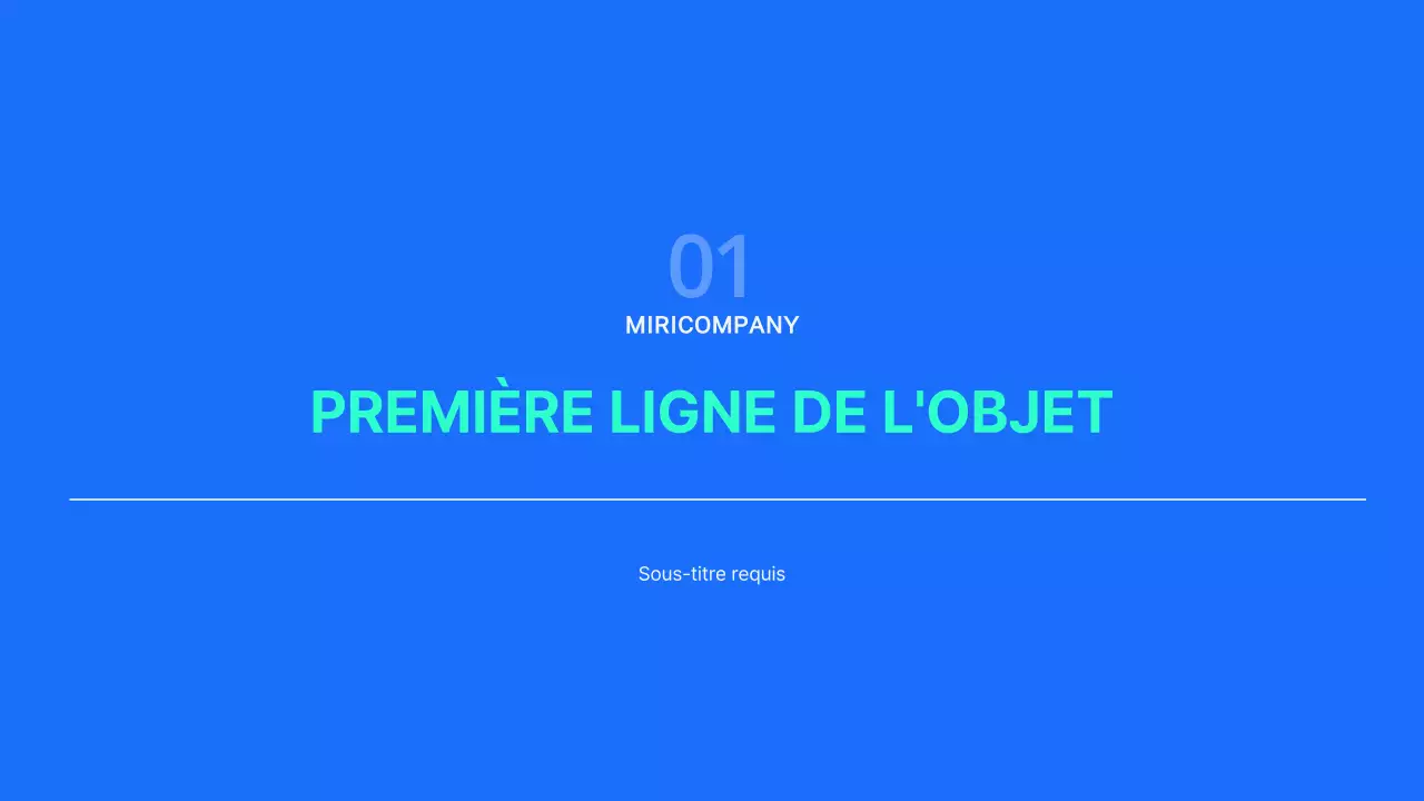 Rapports d'activité simples en bleu