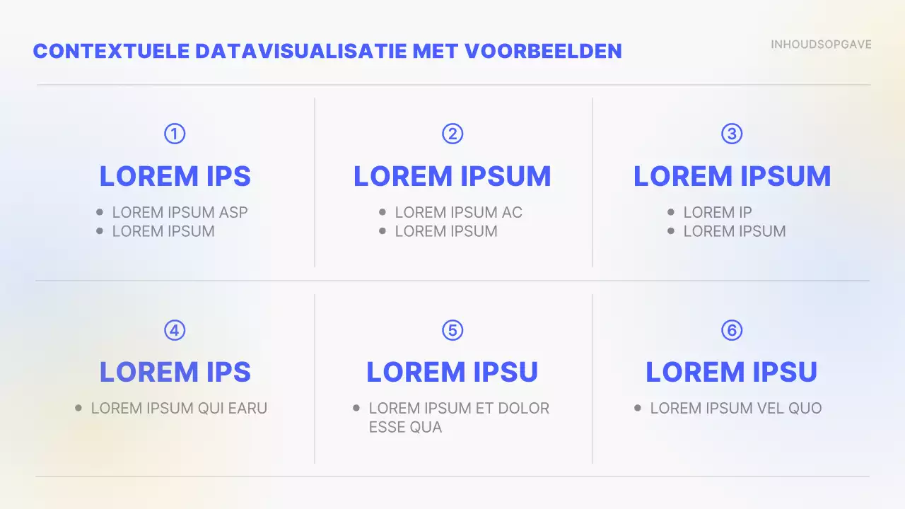 Geel en blauw kleurverloop Eenvoudige grafieken en infographics Conceptueel prestatierapport