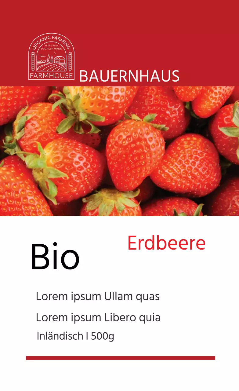 Bio-Erdbeeren