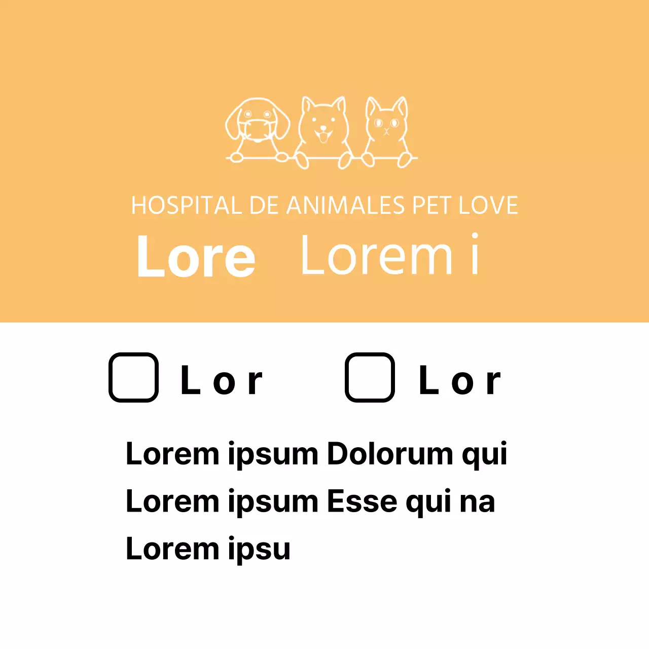 Yellow Simple Veterinary Care