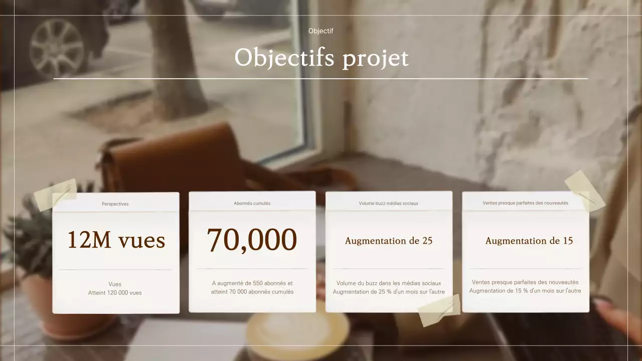 Album Scrapbooking Concept Film Proposal en Beige Brown