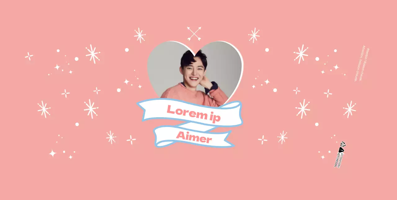 Gobelets en papier rose à l'effigie d'une célébrité