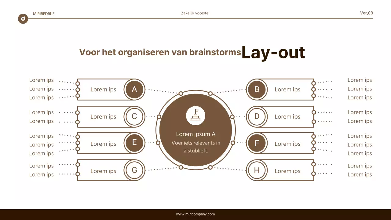 Eenvoudig bruin en wit tekstmarkeringsrapport