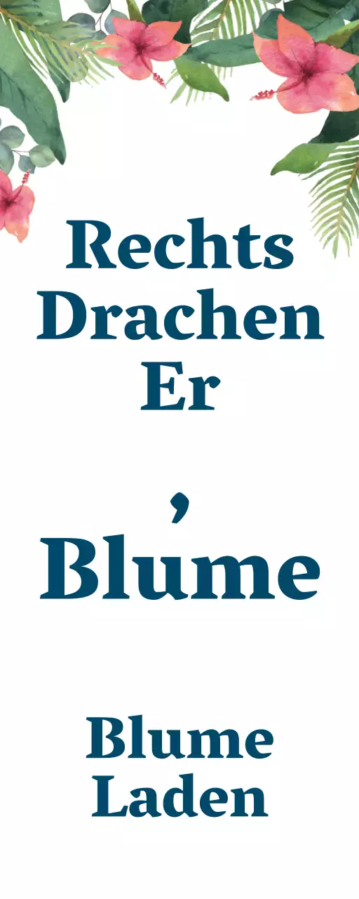 Zufällige Blumen in gedeckten Farben Ein einfaches Ladenschild mit Blumenladentext und floralen Illustrationen.