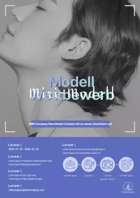 Mauve und einfaches Modell Wettbewerbsausschreibung