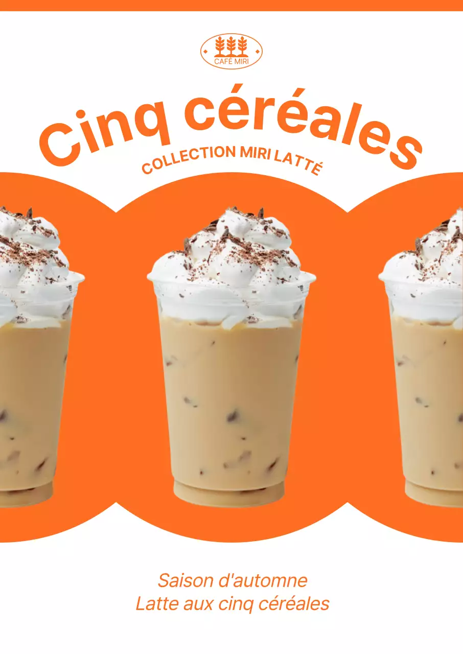 Promouvoir les nouveaux menus d'automne avec des concepts orange vif