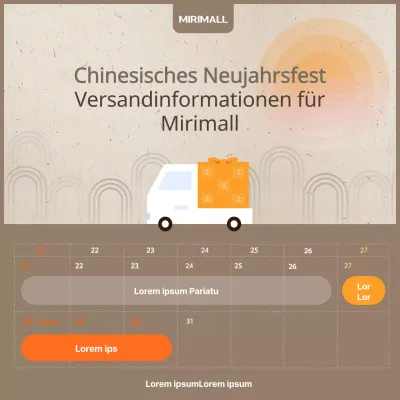 Braune Neujahrs Illustrationen für Instagram Lunar New Year Delivery Guide Instagram Newspaper