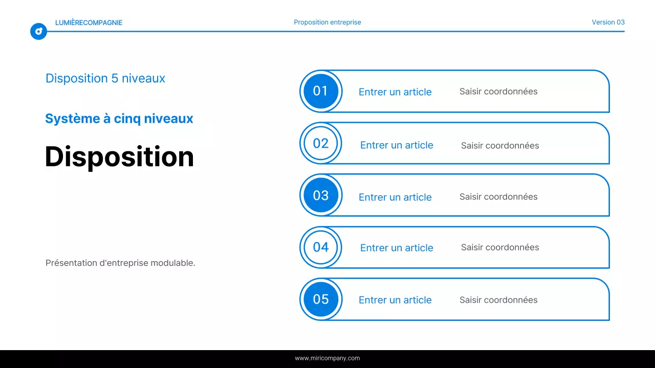 Rapport simple de surlignage de texte en bleu et blanc