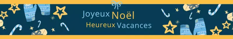 Bleu Jaune Illustration Cadeau de Noël