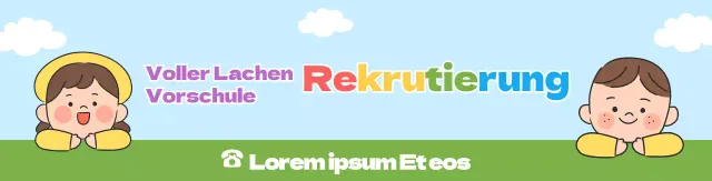 Hellblau grün niedliche PR-Einstellung