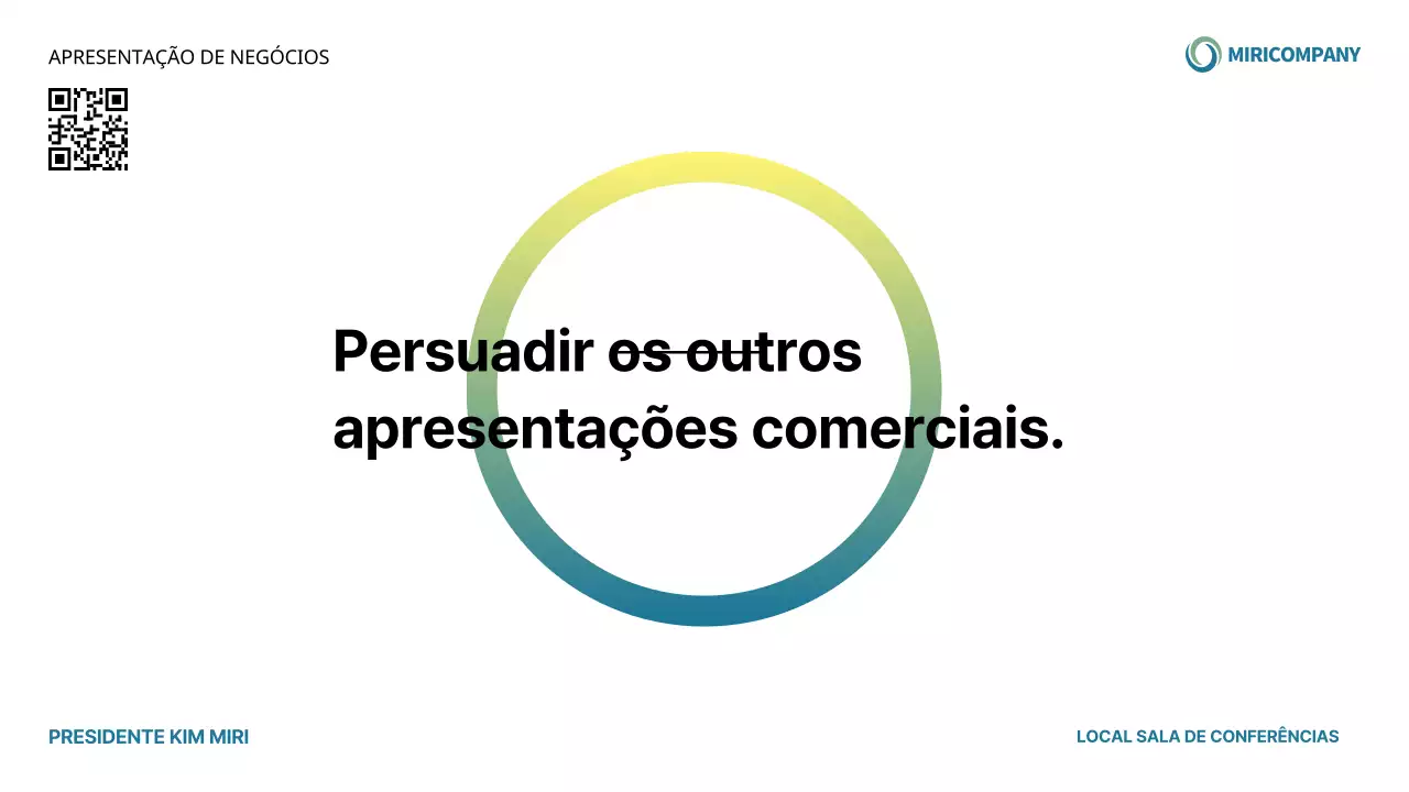 Uma proposta moderna de apresentação de empresa em branco e azul