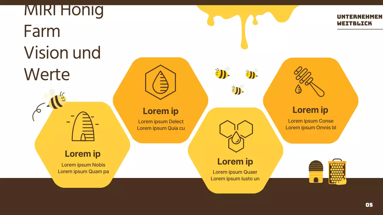 Eine Einführung in gelbe, leuchtende und fröhliche Bienenstöcke