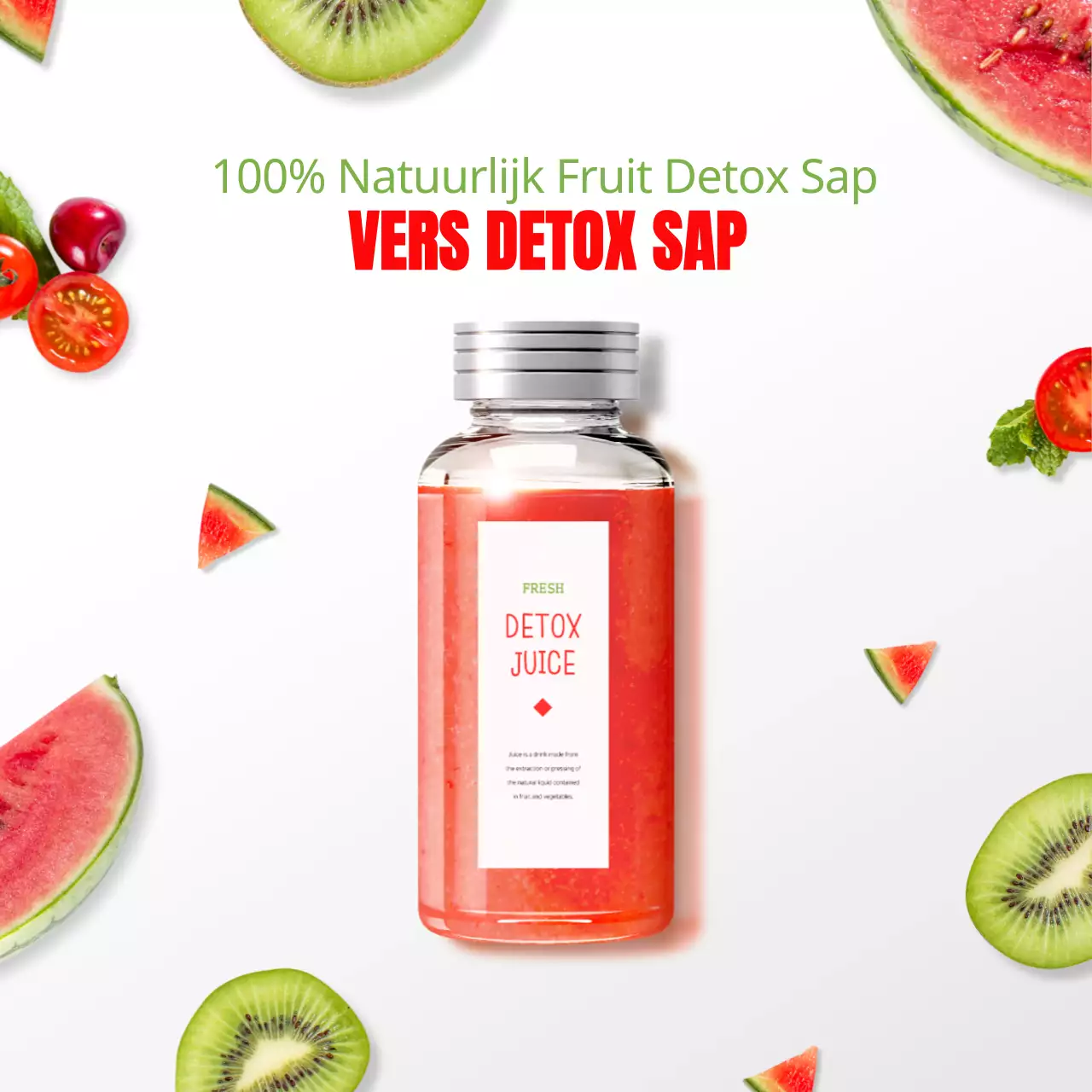 Afbeelding op witGelicht fruitDetox