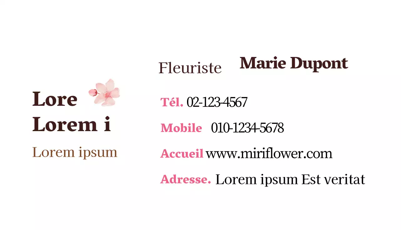 43441_Carte de visite fleuriste
