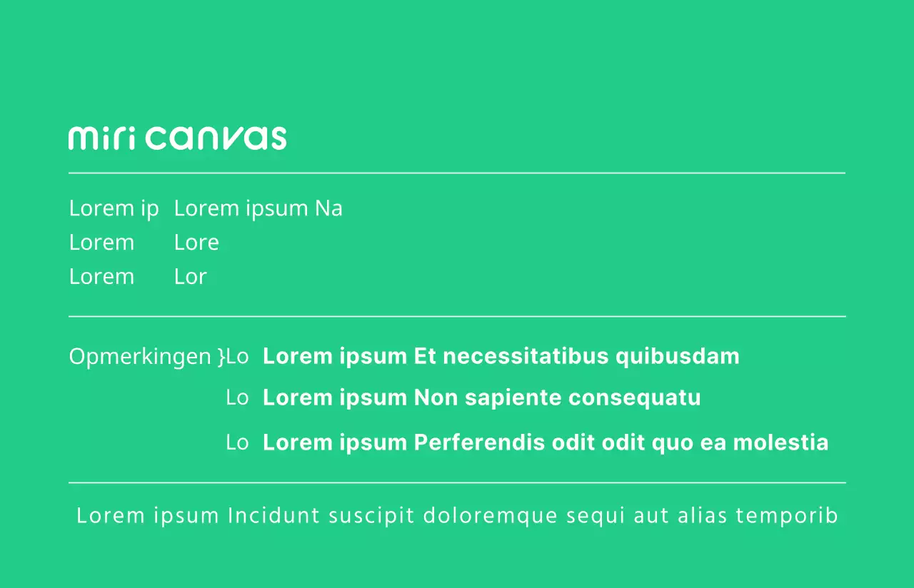 Eenvoudig werknemerskaartprofiel in basisstijl met witte en groene accenten