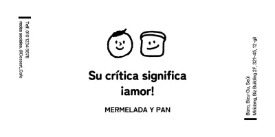 Lindo y simple símbolo de carácter para información de panadería y servicio al cliente