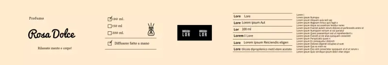 Set di diffusori semplici beige